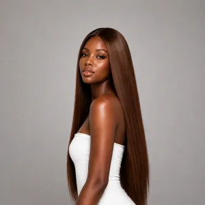 NATURAL BROWN WIG